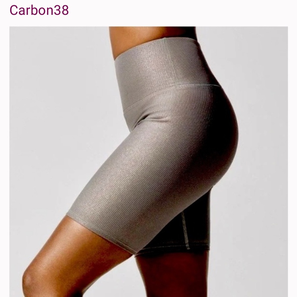 Women's Gray High-Waisted bike shorts, size XL